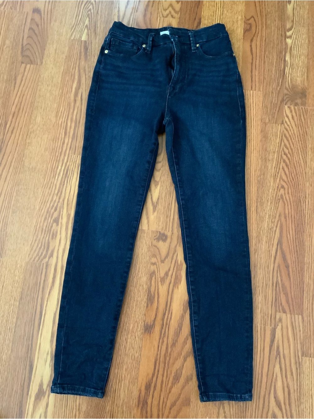 Good American High-Rise Skinny Jeans in Dark Wash - Size 6/28